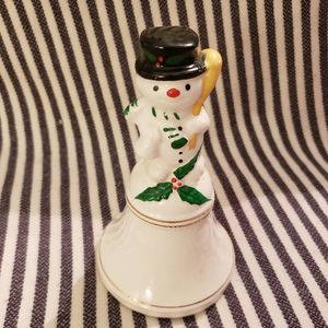 Vintage Frosty the Snowman Ceramic Christmas Bell